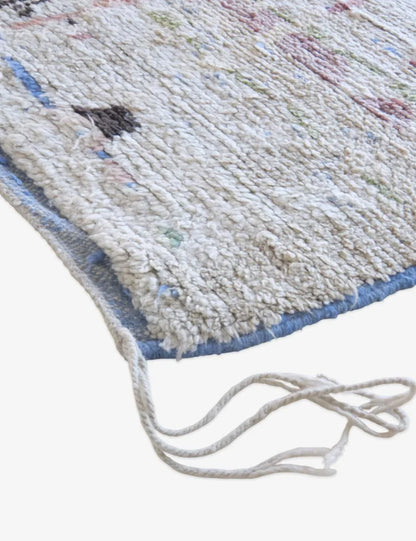 Moroccan Abstract Wool Rug 7.9 x 6 ft / 240 x 185 cm - Surcoma