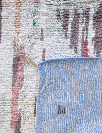 Moroccan Abstract Wool Rug 7.9 x 6 ft / 240 x 185 cm - Surcoma