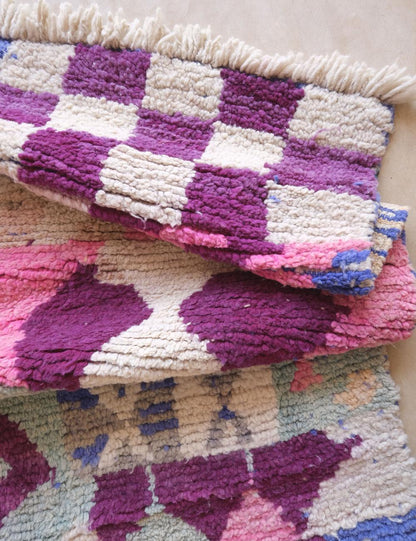 Moroccan Abstract Wool Rug 8.1 x 5.1 ft / 247 x 157 cm - Surcoma