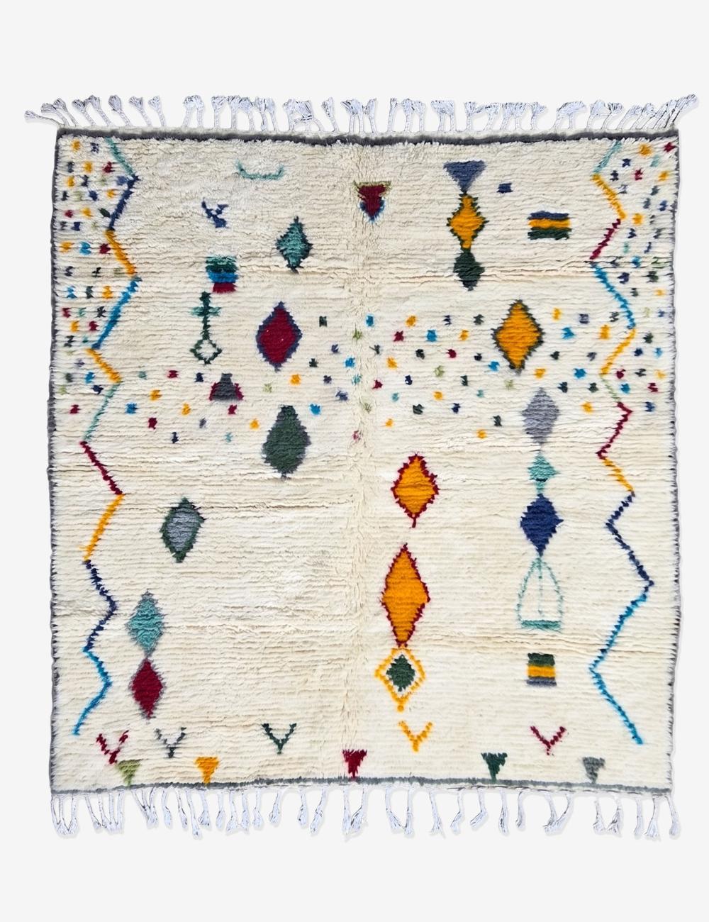 Moroccan Artisan Azilal Rug 7.2 x 6.2 ft / 219 x 189 cm
