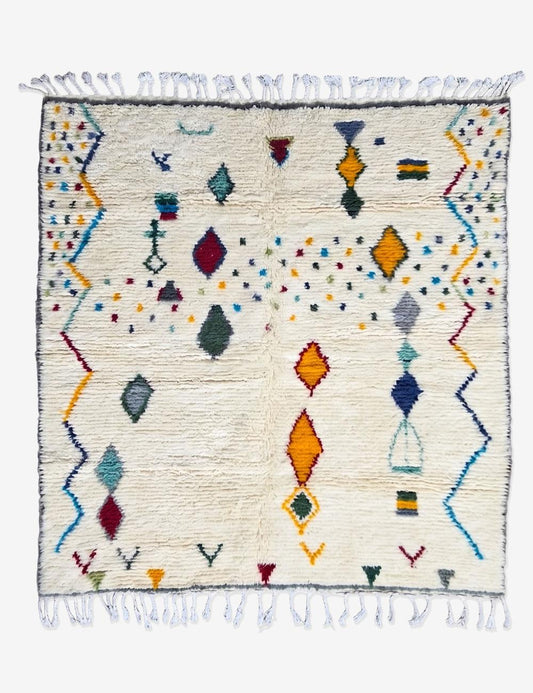 Moroccan Artisan Azilal Rug 7.2 x 6.2 ft / 219 x 189 cm