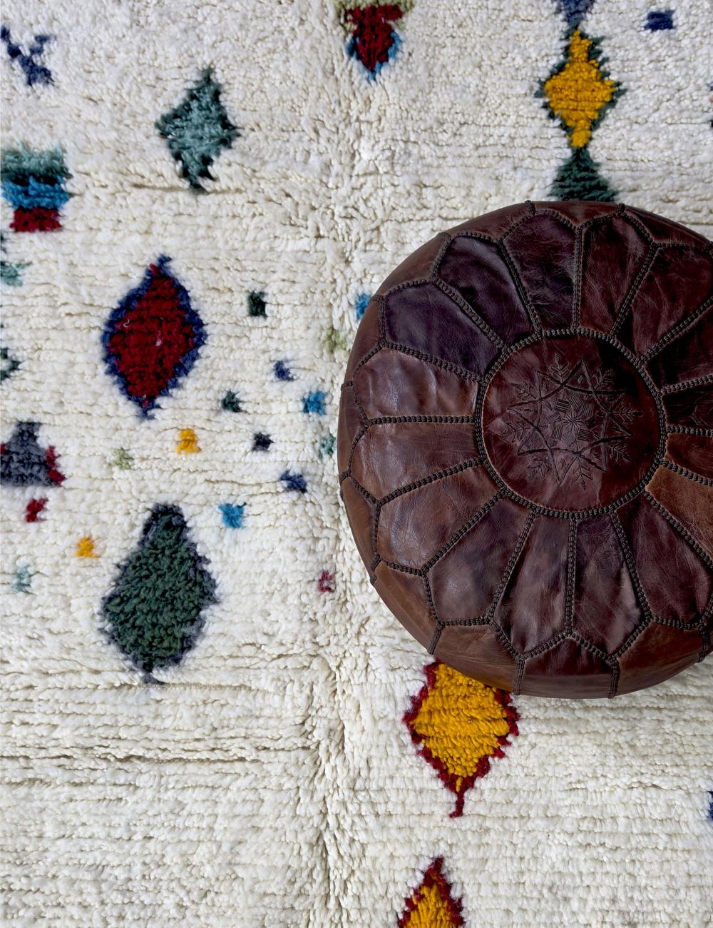 Moroccan Artisan Azilal Rug 7.2 x 6.2 ft / 219 x 189 cm