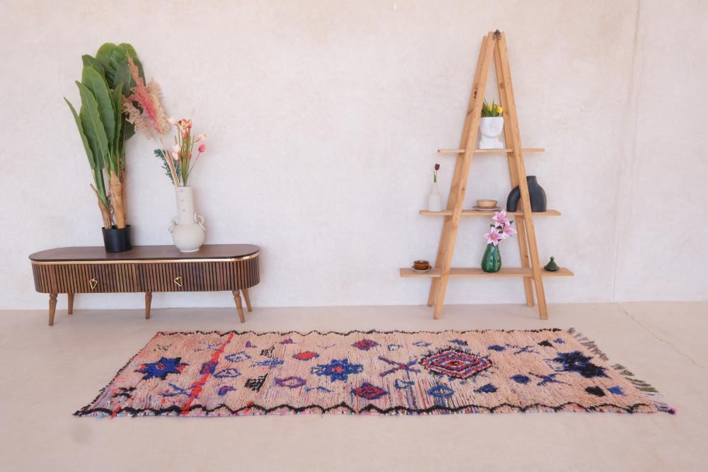 Handmade Tribal Runner Rug 5.7 x 3.2 ft / 175 x 100 cm - Surcoma