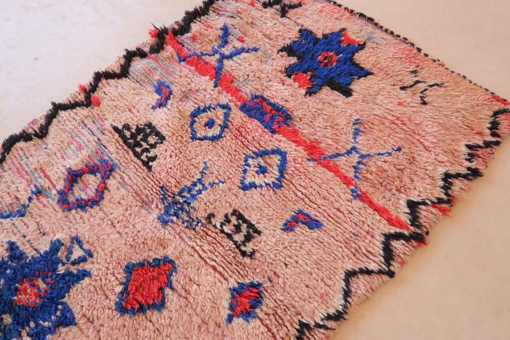 Handmade Tribal Runner Rug 5.7 x 3.2 ft / 175 x 100 cm - Surcoma