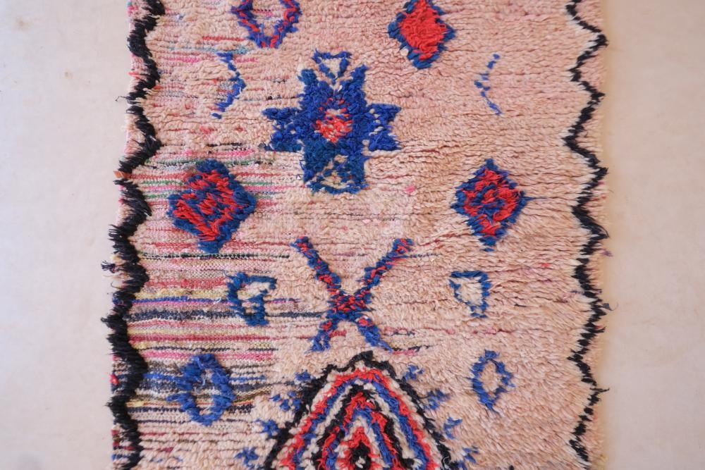 Handmade Tribal Runner Rug 5.7 x 3.2 ft / 175 x 100 cm - Surcoma