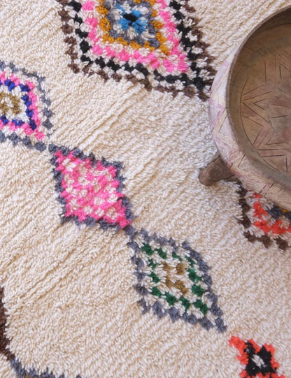 Moroccan Azilal Wool Rug 8.9 x 6.8 ft / 270 x 210 cm - Surcoma