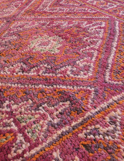 Moroccan Berry Pink Beni MGuild Rug 11.1 x 6.7 ft / 338 x 207 cm - Surcoma