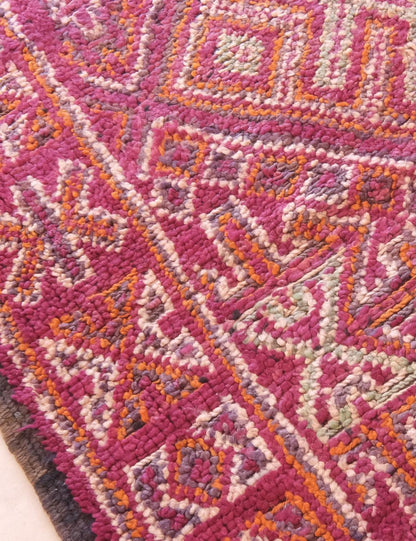 Moroccan Berry Pink Beni MGuild Rug 11.1 x 6.7 ft / 338 x 207 cm - Surcoma