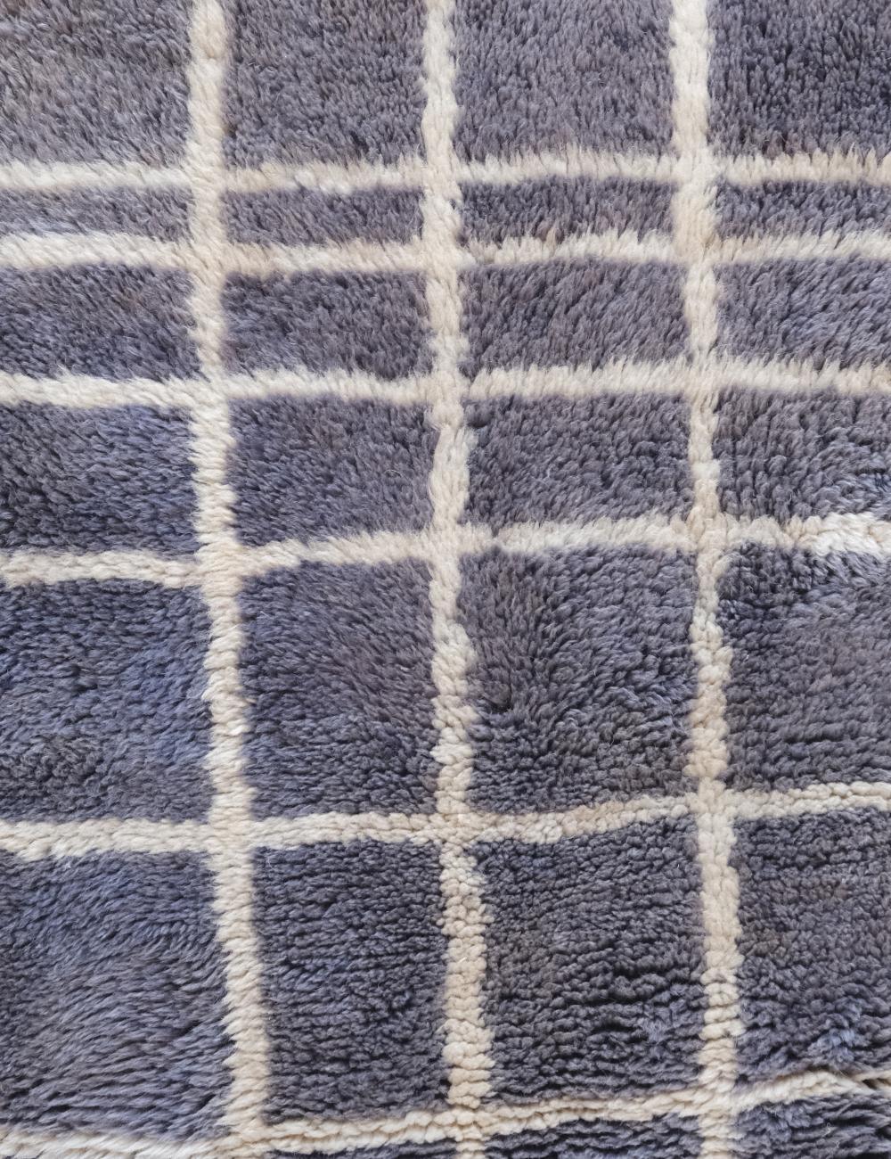 Moroccan Beni MRirt Wool Rug 5 x 4.2 ft / 153 x 130 cm - Surcoma