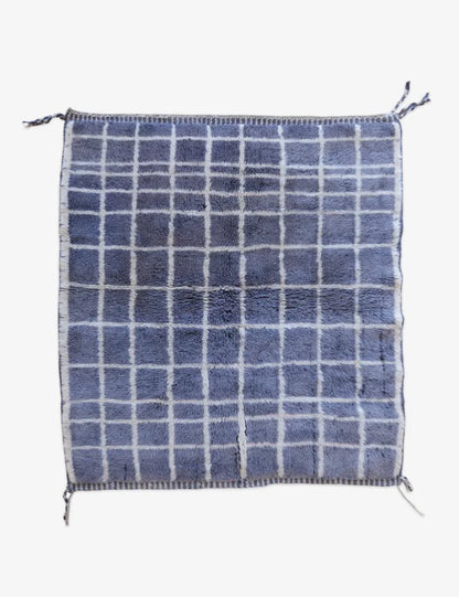 Moroccan Beni Mrirt Wool Rug – 5 x 4.2 ft / 153 x 130 cm - Surcoma