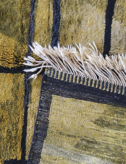 Moroccan Luxury Mrirt Wool Rug – Handwoven 10.3 x 6.7 ft - Surcoma