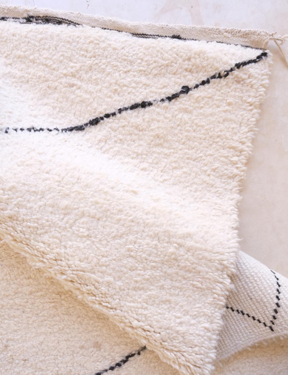 Custom White Diamond Moroccan Rug - Beni Ourain 12