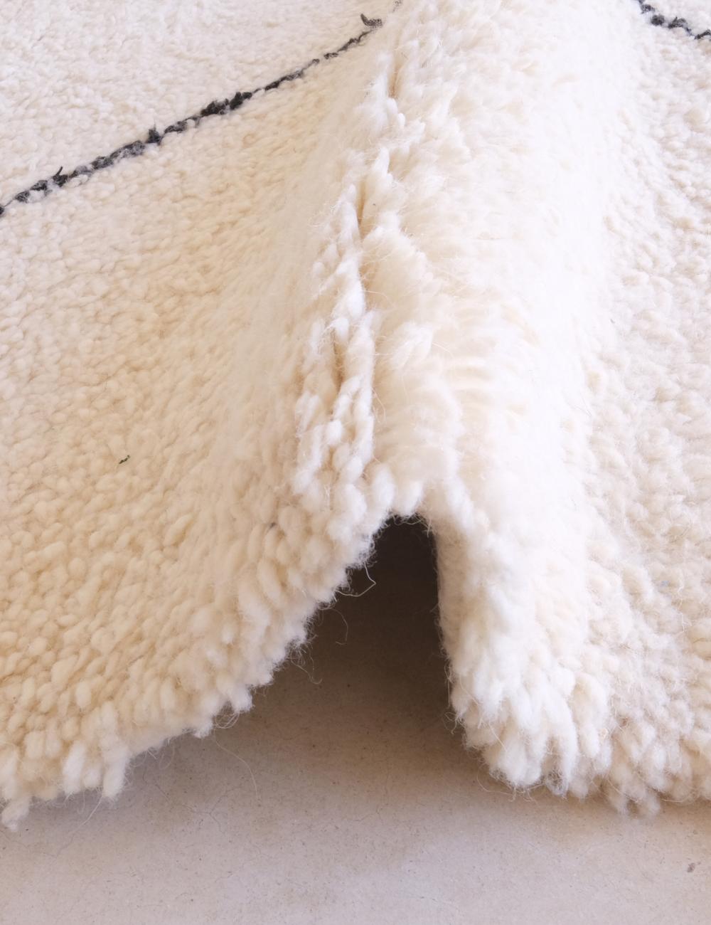 Custom White Diamond Moroccan Rug - Beni Ourain 12