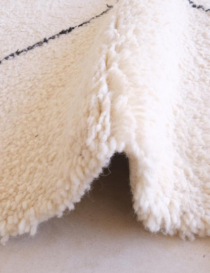 Custom White Diamond Moroccan Rug - Beni Ourain 12