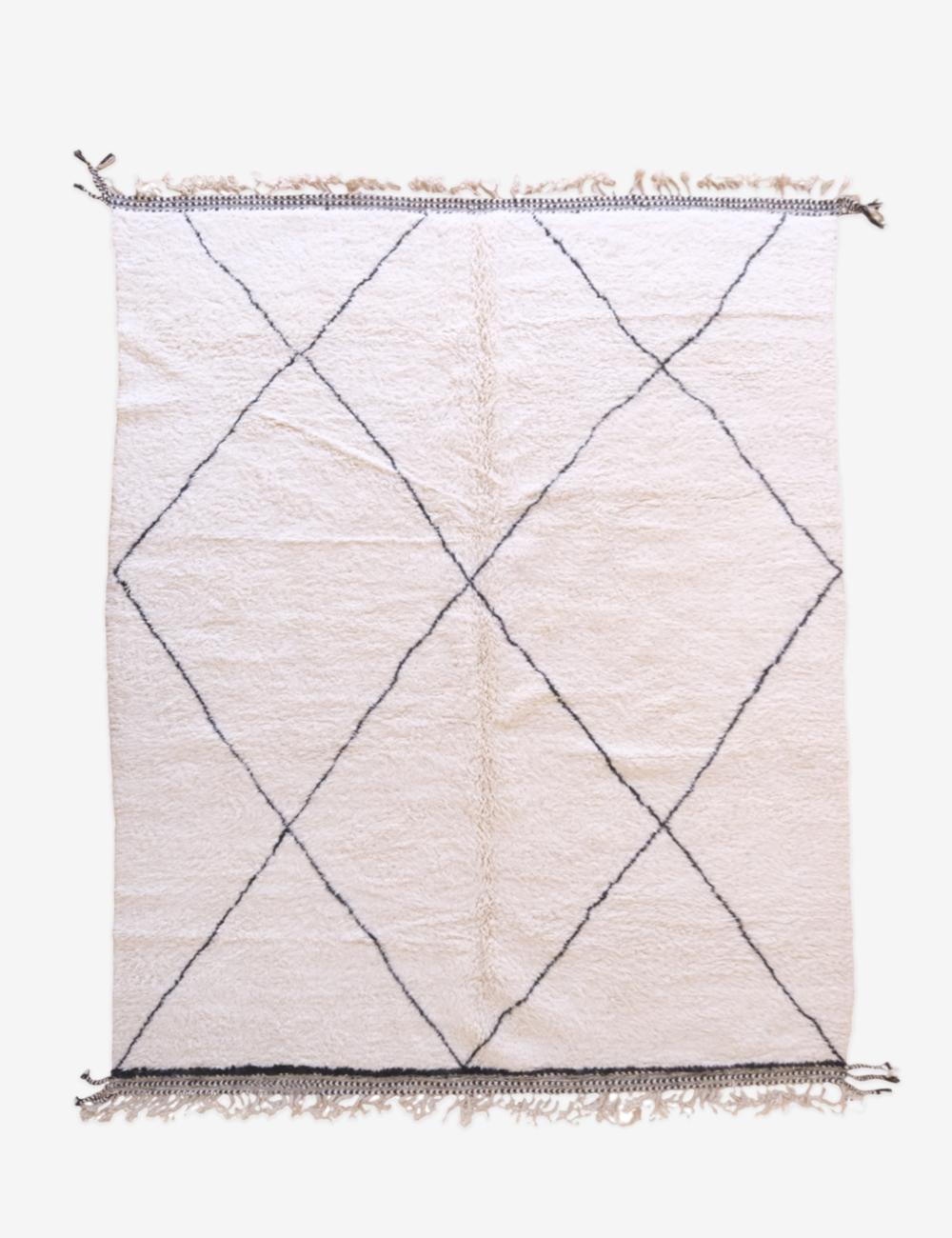 Moroccan Beni Ourain Wool Rug 11.5 x 8.5 ft / 352 x 260 cm