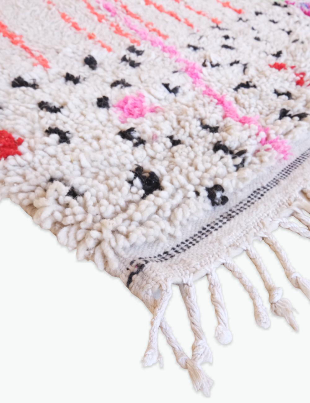 Moroccan Berber Neon Design Rug 6.8 x 6 ft / 207 x 185 cm