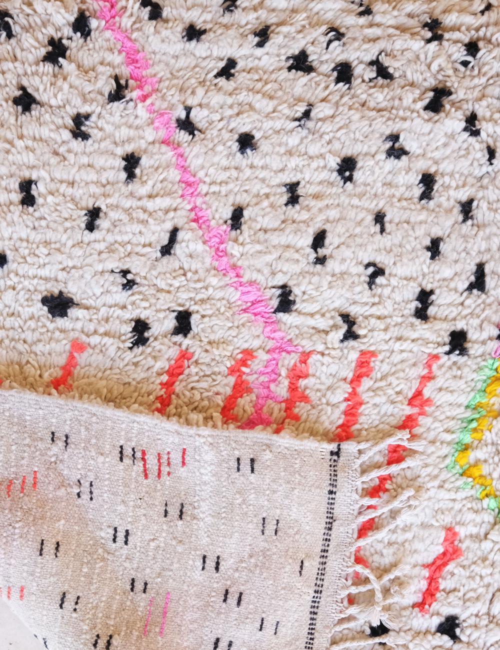 Moroccan Berber Neon Design Rug 6.8 x 6 ft / 207 x 185 cm