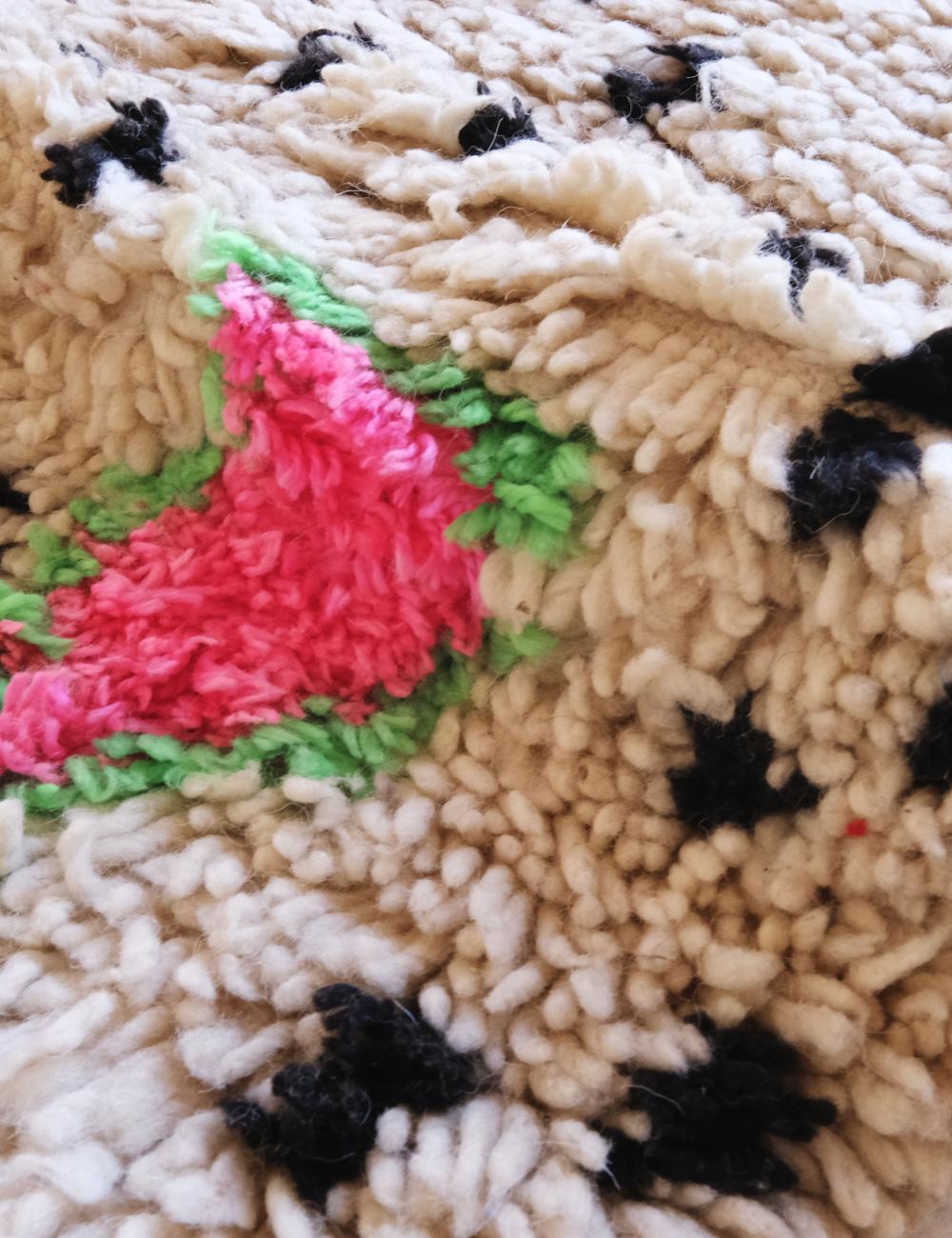 Moroccan Berber Neon Design Rug 6.8 x 6 ft / 207 x 185 cm