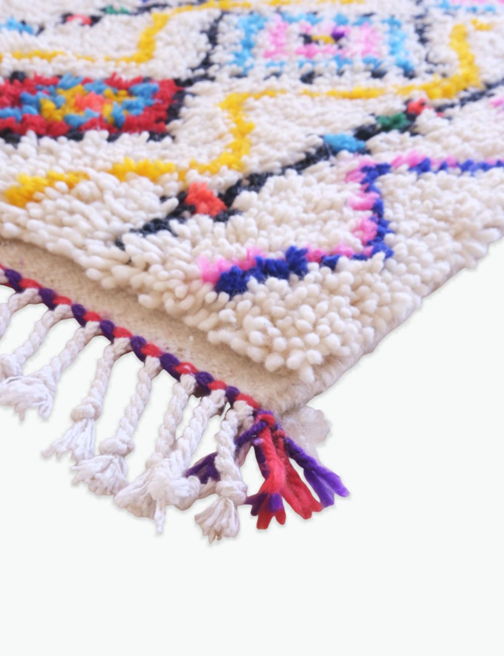 Berber Neon Design Rug 7.2 x 2.1 ft / 219 x 64 cm