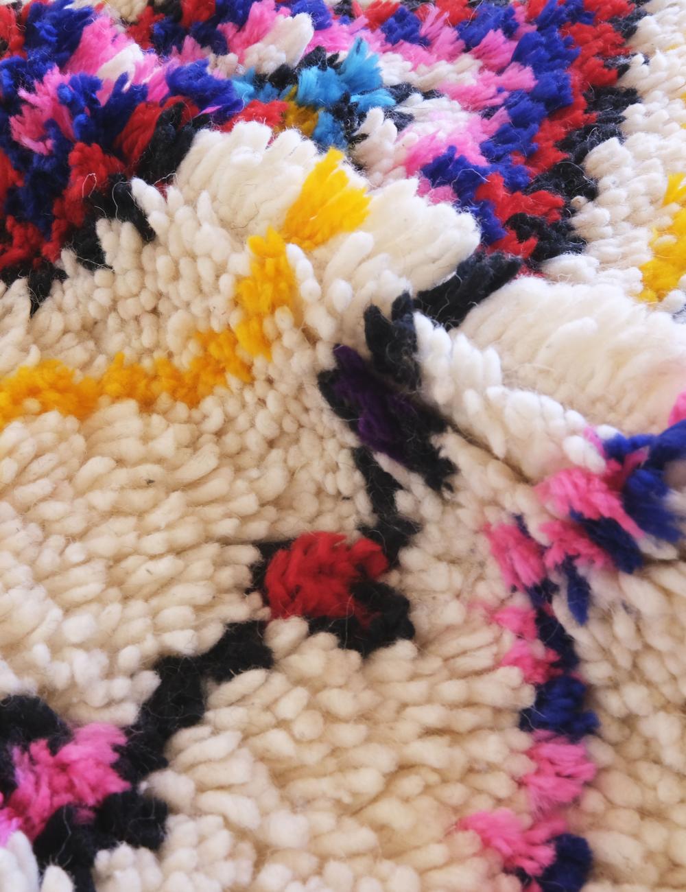 Berber Neon Design Rug 7.2 x 2.1 ft / 219 x 64 cm