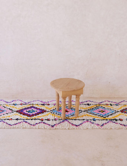 Berber Neon Design Rug 7.2 x 2.1 ft / 219 x 64 cm