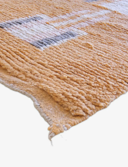 Moroccan Berber Runner Rug 12.5 x 2.4 ft / 382 x 74 cm - Surcoma