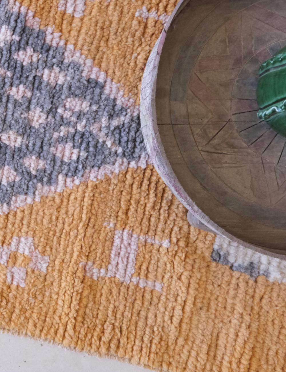 Moroccan Berber Runner Rug 12.5 x 2.4 ft / 382 x 74 cm