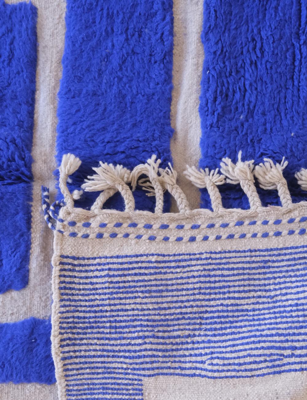 Moroccan Blue Custom Berber Rug - Forma 49
