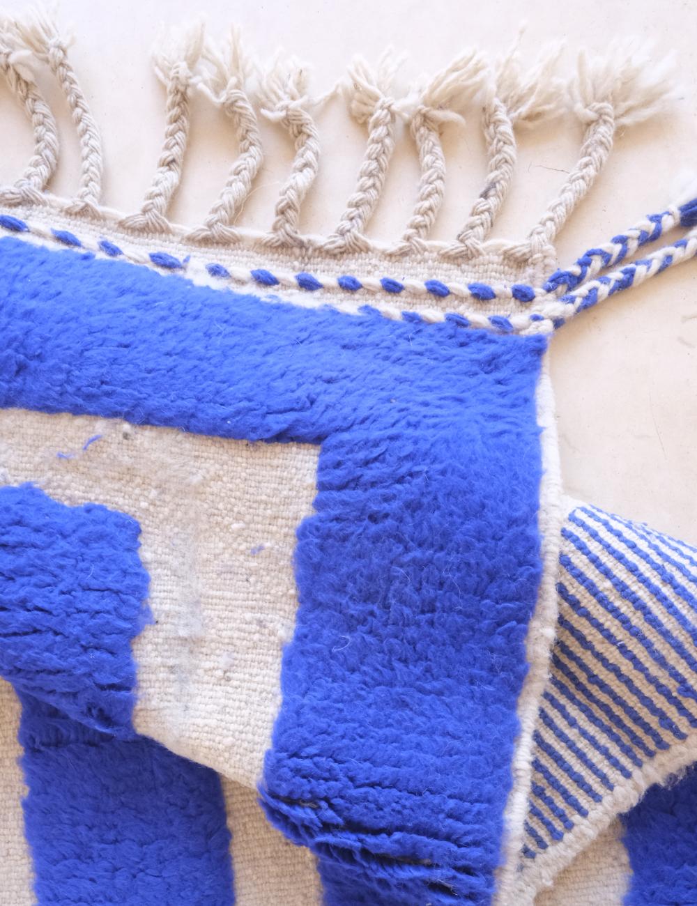 Moroccan Blue Custom Berber Rug - Forma 49