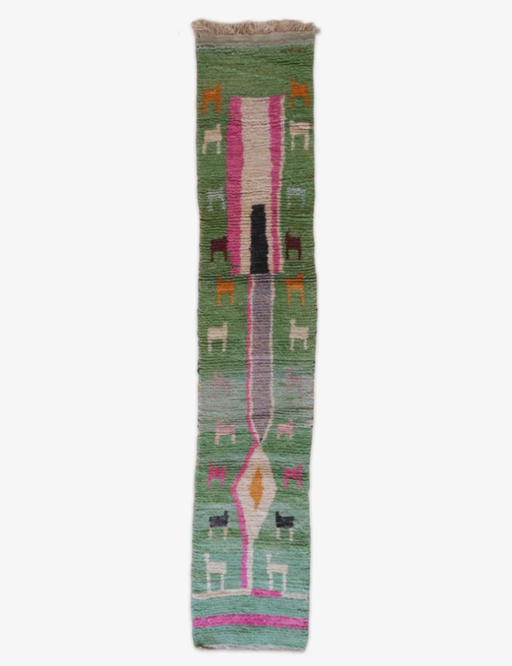 Moroccan Boho Hallway Rug 11.8 x 2.2 ft / 361 x 67 cm - Surcoma