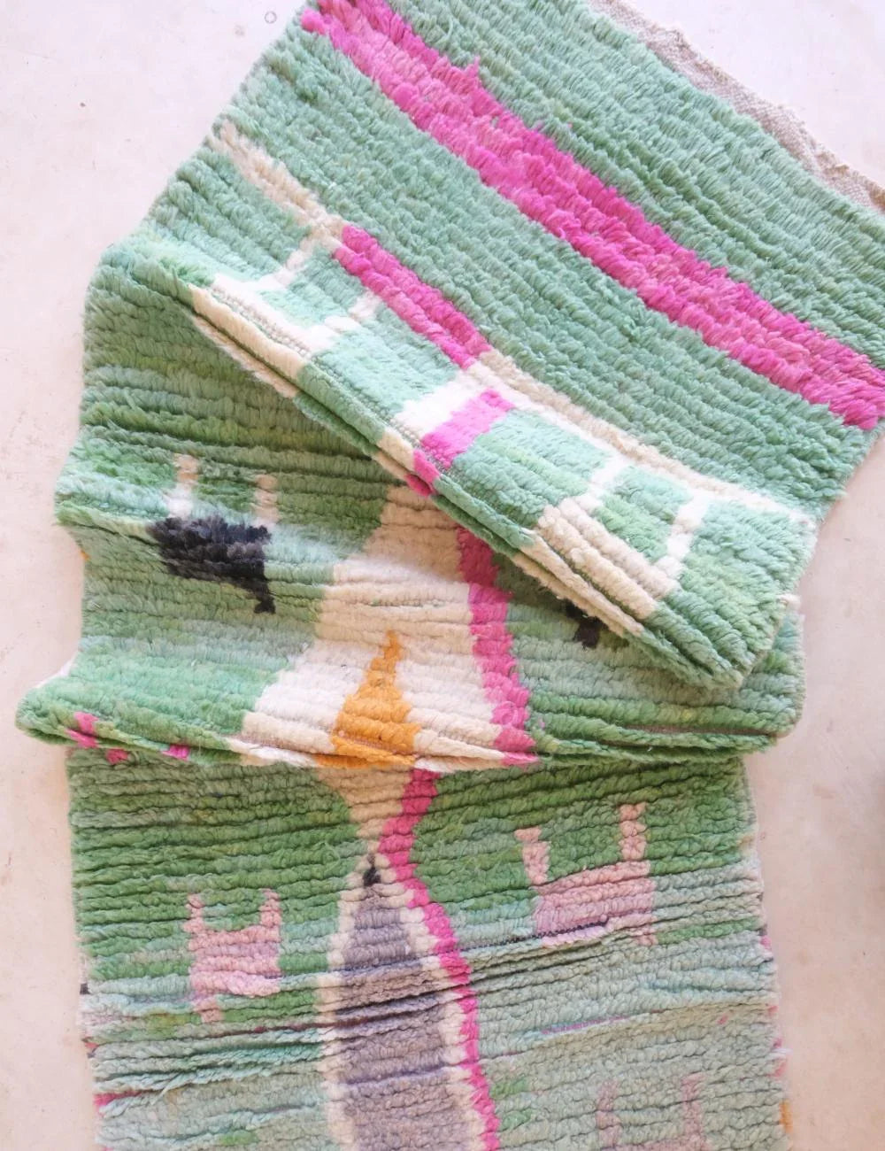 Moroccan Boho Hallway Rug 11.8 x 2.2 ft / 361 x 67 cm - Surcoma