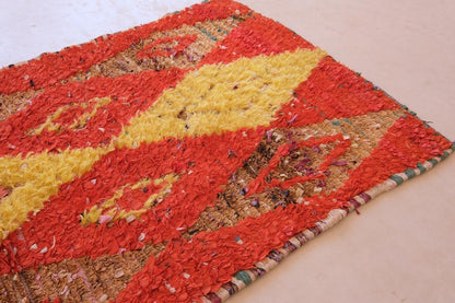 Upcycled Moroccan Rug 7.7 x 3.4 ft / 234 x 106 cm - Surcoma