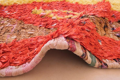 Upcycled Moroccan Rug 7.7 x 3.4 ft / 234 x 106 cm - Surcoma
