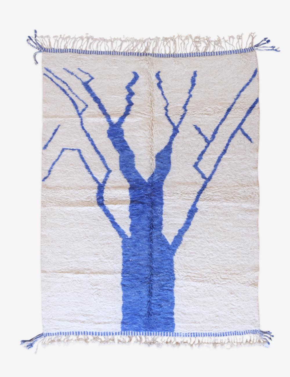Moroccan Tree Design Wool Rug 11.3 x 8.2 ft / 345 x 252 cm