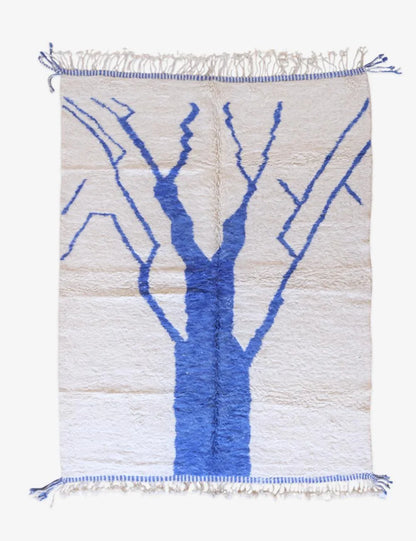 Moroccan Tree Design Wool Rug 11.3 x 8.2 ft / 345 x 252 cm - Surcoma