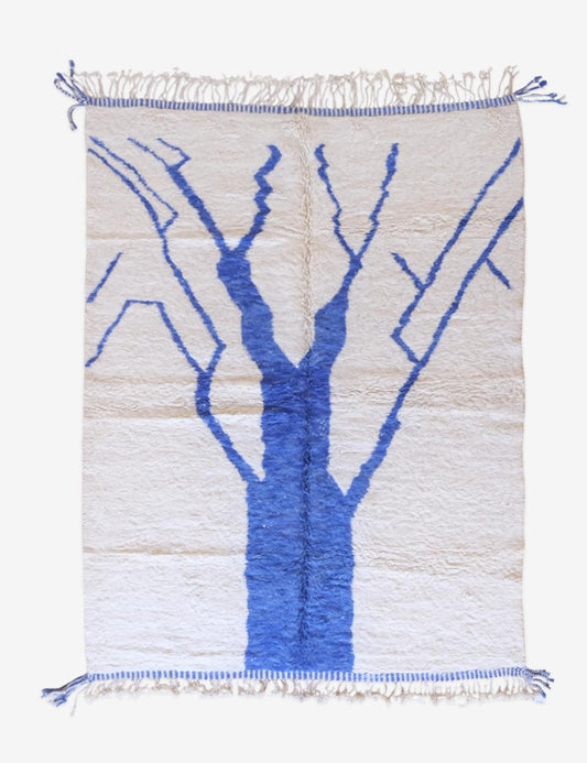Moroccan Tree Design Wool Rug 11.3 x 8.2 ft / 345 x 252 cm