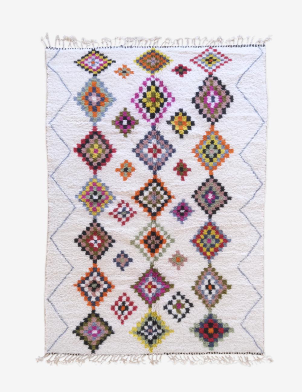 Colorful Berber Moroccan Rug - Echoes Of Love 23