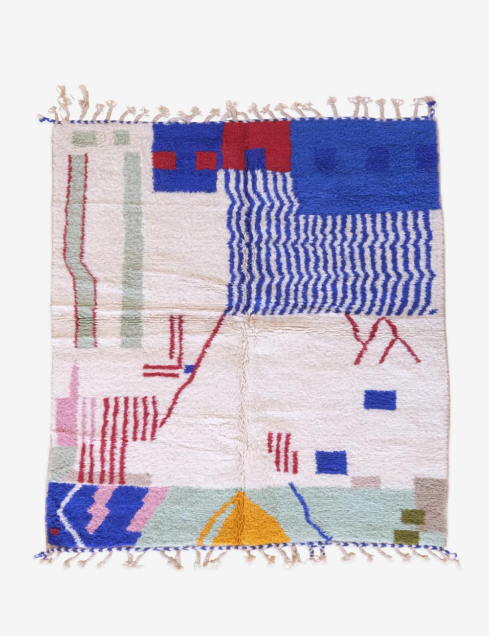 Moroccan Custom Artistic Area Rug - Echoes of love 40