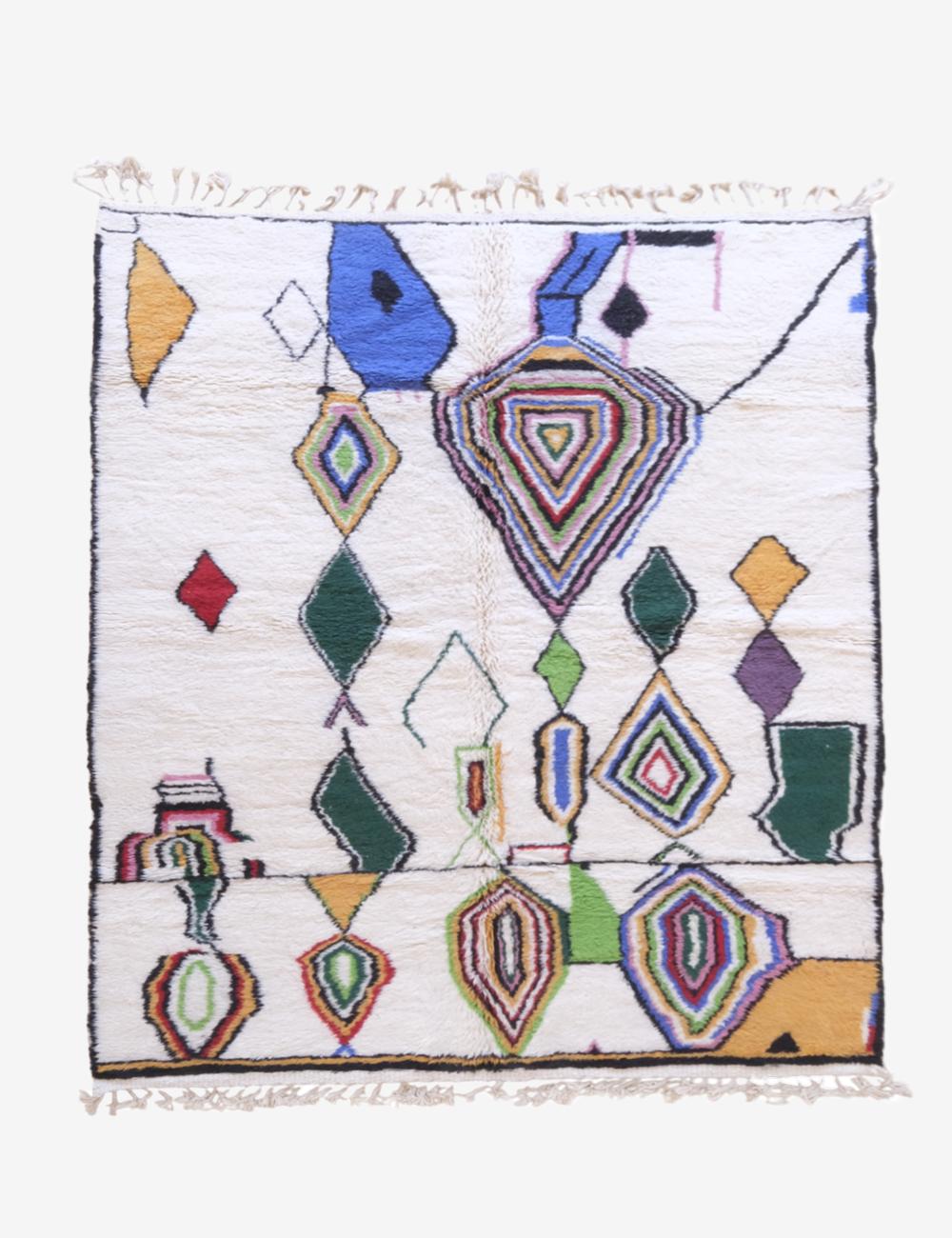 Diamond Motif Moroccan Rug - Echoes Of Love 22