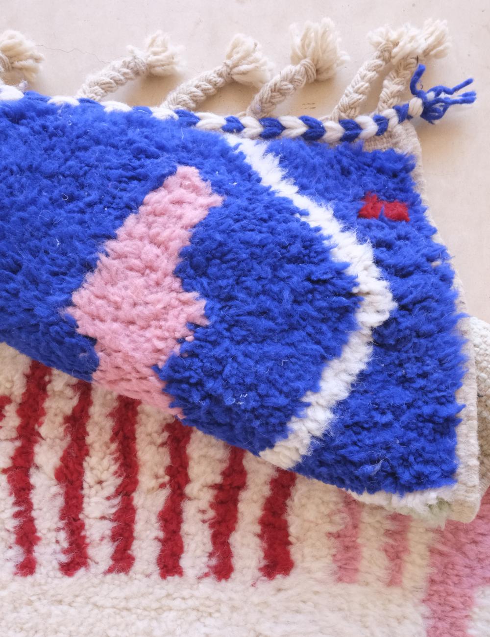 Moroccan Custom Artistic Area Rug - Echoes of love 40