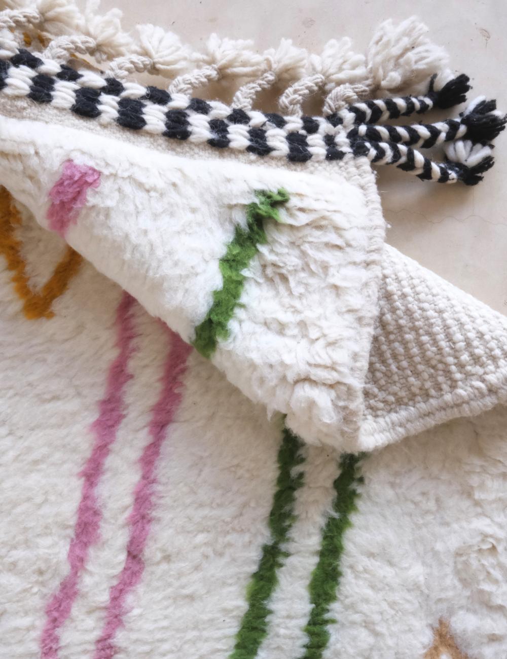 Moroccan Customized Contemporary Rug - Echoes of love 41