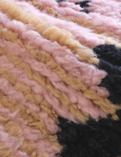 Custom Soft Pink Moroccan Rug - Echoes Of Love 24