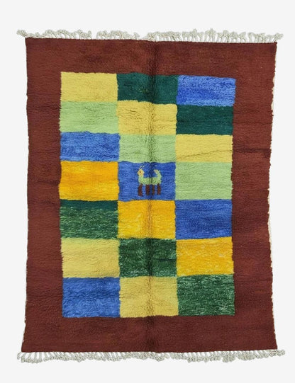 Multicolor Moroccan Rug 10.1 x 7.7 ft / 307 x 237 cm