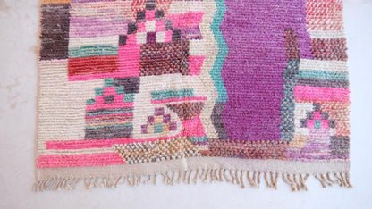Moroccan Modern Boujad Wool Rug 8.1 x 5.2 ft / 248 x 161 cm - Surcoma