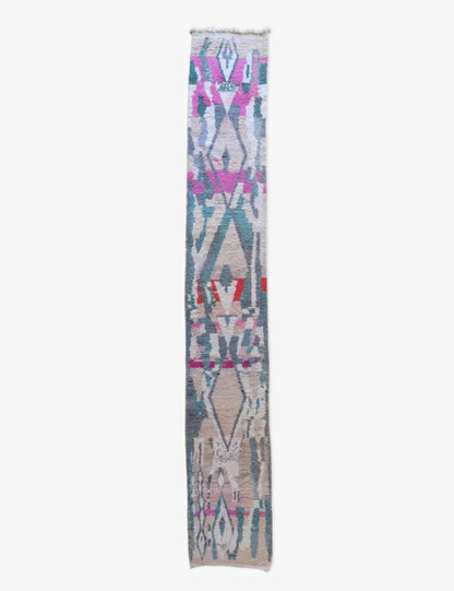 Moroccan Boujad Runner Rug 16.7 x 2.7 ft / 508 x 84 cm - Surcoma