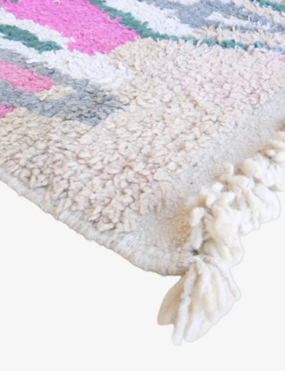 Moroccan Boujad Runner Rug 16.7 x 2.7 ft / 508 x 84 cm - Surcoma