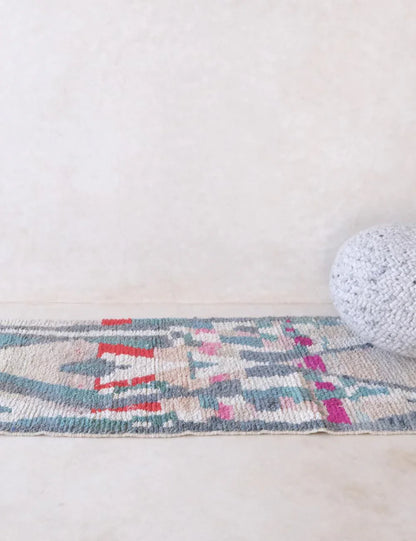 Moroccan Boujad Runner Rug 16.7 x 2.7 ft / 508 x 84 cm - Surcoma