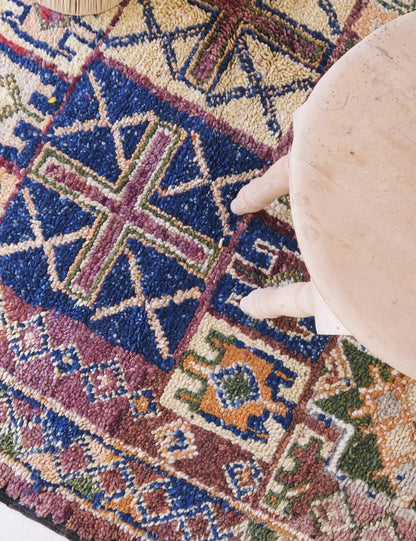 Moroccan Boujad Wool Rug 9.1 x 6 ft / 278 x 185 cm