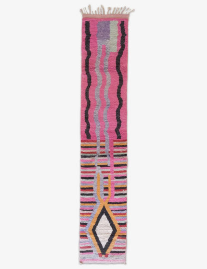 Moroccan Carpet Runner Rug 11.5 x 2.3 ft / 350 x 71 cm - Surcoma