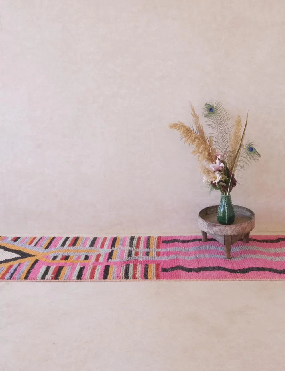 Moroccan Carpet Runner Rug 11.5 x 2.3 ft / 350 x 71 cm